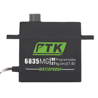 PTK 6835 MG 37KG High Torque Stainless Steel Gear Waterproof Digital RC Servo for Robot and 1/8 1/10 RC Climbing Car Mod