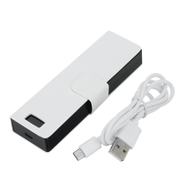 PU Leather Wired Charger Power Bank Charging Batterie Case Pods Holder avec câble USB