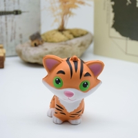 PU Slow Rebound Jouet Squishy Simulation Dessin animé Soulagement Petit Tigre Jouet