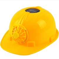 Puissance de charge solaire climatiseur ventilateur de refroidissement casque de travail extérieur casque de travailleur