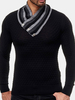 Pull à manches longues à col roulé à la mode pour hommes Cardigan épais Pulls occasionnels