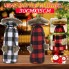 Pull de Noël Winee Bouteille Vêtements Col & Bouton Manteau Design Décoratif Bouteille Manches Winee Bouteille Chandail