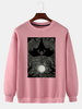 Pull en coton à col rond et à manches longues pour hommes de style Halloween