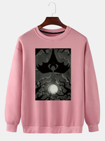 Pull en coton à col rond et à manches longues pour hommes de style Halloween