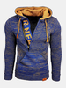 Pull en tricot zippé à col en V pour homme