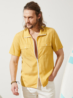 Pulls à double fermeture éclair à rayures pour hommes