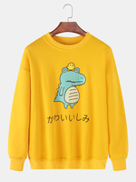Pulls à lépaule Dtop à imprimé animal de dessin animé pour hommes