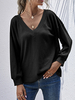 Pulls à manches longues et à manches longues en tricot texturé pour femmes