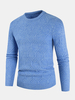 Pulls chauds à manches longues et à col rond pour hommes