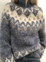Pulls décontractés à manches raglan à motif vintage pour femmes