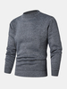 Pulls tricotés à col rond de couleur unie pour hommes