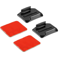 PULUZ Curved Surface Mount 2 Autocollant de montage adhésif pour caméra Gopro SJCAM Yi