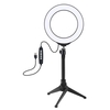 PULUZ PKT3048 RGBW 8 couleurs 16 cm 6, 2 pouces LED anneau lumineux vidéo avec trépied pour la diffusion en direct Youtub