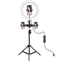PULUZ PKT3057B 11, 8 pouces 30 cm LED Anneau lumineux pour Vlogging Video Live Broadcast Réglage à trois niveaux Rempliss
