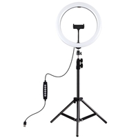 PULUZ PKT3093B 11, 8 pouces de lumière + 1, 1 m de montage sur trépied Surface incurvée RGBW dimmable LED anneau Vlogging