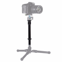 PULUZ PU3008 Barre dextension monopode à vis pour trépied à vis réglable de 3/8 pouce en métal pour appareils photo