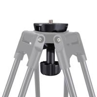 PULUZ PU3503 75mm Metal Half Ball Flat to Bowl Adaptateur pour la tête de fluide Tripel DSLR Rig Camera