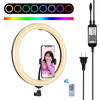 PULUZ PU411 12 Pouces 6000-6500k Dimmable LED RGB Video Ring Light avec Télécommande pour Selfie Vlog Tik Tok Youtube Li