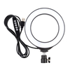 PULUZ PU431B 4, 7 pouces 12 cm 10 modes 8 couleurs RGBW Dimmable LED Anneau pour la diffusion en direct Vlogging Photogra