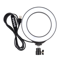 PULUZ PU431B 4, 7 pouces 12 cm 10 modes 8 couleurs RGBW Dimmable LED Anneau pour la diffusion en direct Vlogging Photogra