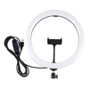 PULUZ PU457B 11, 8 pouces 30cm 3200K 6500K 3 modes de température de couleur double dimmable LED Anneau lumineux pour Vlo
