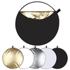 PULUZ PU5111 60cm 5 en 1 panneau réflecteur pliable pour studio photo argent translucide or blanc noir