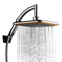 Pulvérisateur économiseur deau économiseur deau dacier inoxydable de pommeau de douche supérieur rotatif