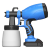 Pulvérisateur de peinture sans fil 800 ml 18 V 550 W pulvérisation électrique à haute pression portative de loutil