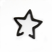 Punk Hollow Star Femmes Boucle Doreille No Piercing Clip Doreille pour les Femmes Fille Costume De Fête Bijoux