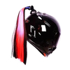 Punk Style Casque Tresses Moto Vélo Gradient Rampe Sucker Amovible Queue De Cheval Queue De Cheval