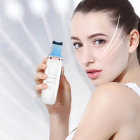 Épurateur de peau à ultrasons Épurateur de peau pour le visage rouge et bleu clair Nettoyant pour lélimination des