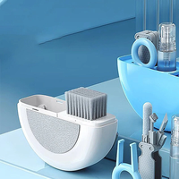 Q10 10-in-1 Computer Keyboard Cleaning Brush Kit Cleaning Pen for Headset Mobile Phone Cleaning Pen Keycap Puller Kit To