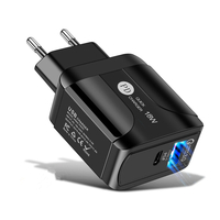 QC3.0 + PD18W Adaptateur secteur chargeur rapide USB pour tablette Smartphone