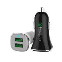 QC3.0 Qualcomm 36W double port USB chargeur de voiture à charge rapide haute puissance