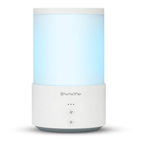 QD-H02 Humidificateur de bureau Portable à Double Jet de 650 ml avec Colorful Lumières Chargement USB à faible bruit pou