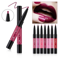 QIC 2 en 1 brillant à lèvres Wateproof Double Ended Long Lasting Liquid Lèvresticks Matte Velvet Lèvre Makeup Cosmetics