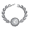 QINGXIYA K7 Gris Cristal Femmes Bracelet Montre À La Mode Rétro Style Montre À Quartz