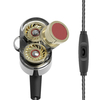 QKZ KD2 dans loreille Hifi 3.5mm Jack Stéréo Écouteur Casque avec Microphone Ligne Contrôle
