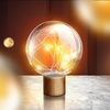 Qualité 5V LED blanc chaud fée étoile Globe veilleuse bois rétro USB bureau Table décoration lumières