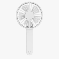 Qualitell 180 ° pliable 3 vitesses de chargement USB Ventilateur de poche portable Mémoire de vitesse intelligente Mini