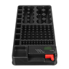 Quantum Batterie Support dorganisateur de stockage Testeur Batterie Caddy Rack Case Box avec Batterie Checker Pour