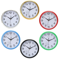 Quartz Grand Vintage Ronde Moderne Maison Chambre Rétro Temps Cuisine Horloge Murale