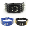 Quatre rangées de collier tactique anti-morsure dongle noir grande chaîne de chien de compagnie de chasse chasse ch