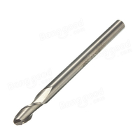 Queue cylindrique 2 flûte balle fin nez de fraise de 6mmx6mm