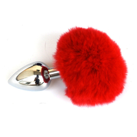 Queue de boule de poils en métal Plug Anal en acier inoxydable Bunnys Tail Plug Anal Sex Toys pour femmes Produits de se