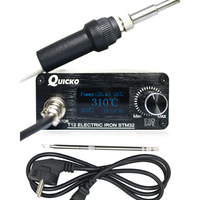 QUICKO STM32-OLED 1.3 Taille T12 Station de brasage bricolage T12-K Pointes à souder avec Russe Coréen Anglais