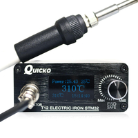 QUICKO STM32 OLED 1.3inch T12 Station de soudage à broder avec russe coréen anglais chinois T12-K