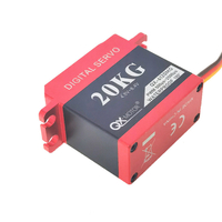 QX-MOTOR 20KG 40KG 60KG 8.4V Servo numérique à engrenages métalliques étanches à haute tension et à couple élevé pour le