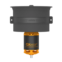 QX-Motor 64mm 12-Blade Ducted Fan EDF Unit CW/CCW With QF2822 2100KV 2300KV 3300KV 4300KV Brushless Motor For RC Airplan