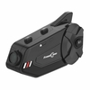 R1 Plus 1080P HD Caméra WiFi bluetooth 5.0 Groupe moto 1000M Interphone étanche HD Objectif 6 Riders Casque FM Casque